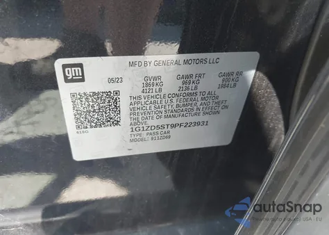 2023 Chevrolet Malibu Fwd 1Lt from USA, damaged, VIN 1G1ZD5ST9PF223931